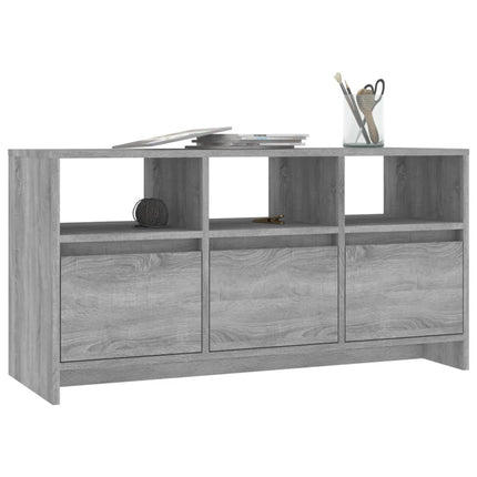 tv-bord 102x37,5x52,5 cm konstrueret træ grå sonoma-eg