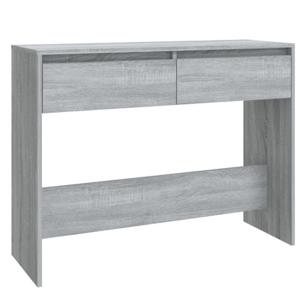 konsolbord 100x35x76,5 cm konstrueret træ grå sonoma-eg