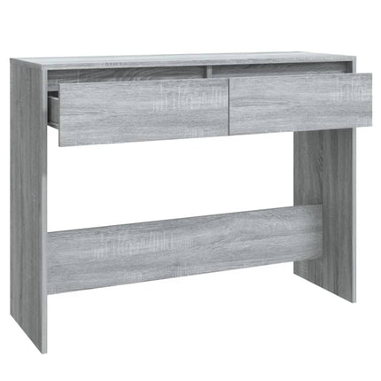 konsolbord 100x35x76,5 cm konstrueret træ grå sonoma-eg