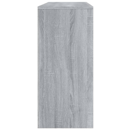 konsolbord 100x35x76,5 cm konstrueret træ grå sonoma-eg