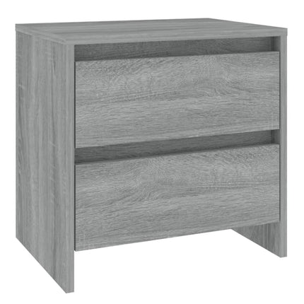 sengebord 45x34,5x44,5 cm konstrueret træ grå sonoma-eg