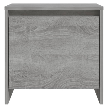 sengeborde 2 stk. 45x34x44,5 cm konstrueret træ grå sonoma-eg