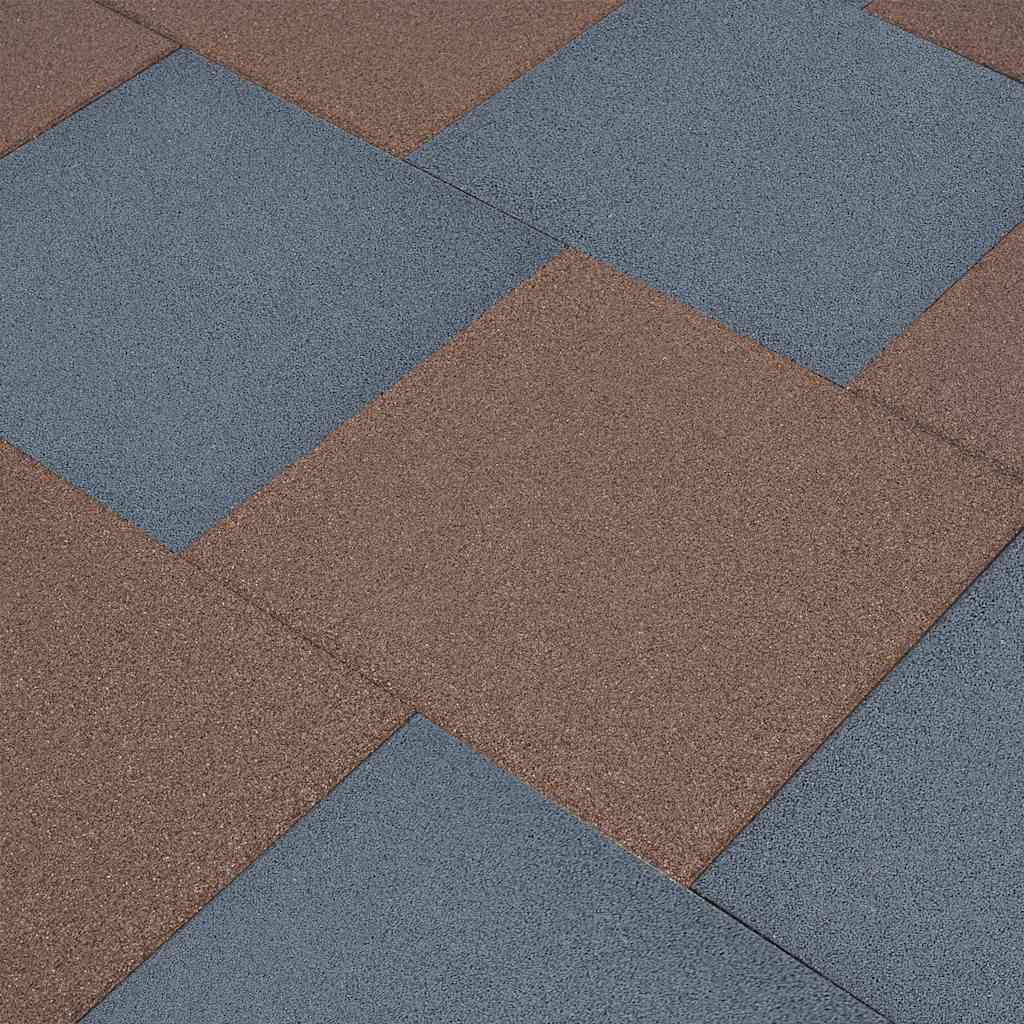 faldfliser 18 stk. 50x50x3 cm gummi grå