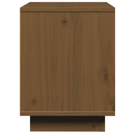 sengeborde 2 stk. 40x30x40 cm massivt fyrretræ gyldenbrun