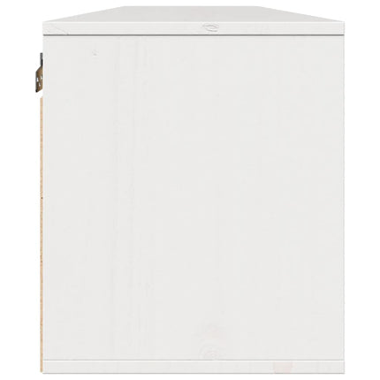 vægskabe 2 stk. 80x30x35 cm massivt fyrretræ hvid