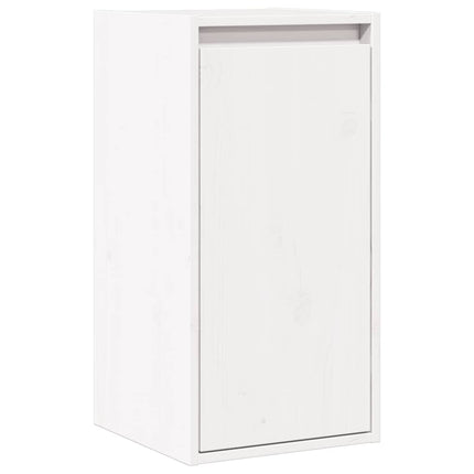 vægskabe 2 stk. 30x30x60 cm massivt fyrretræ hvid