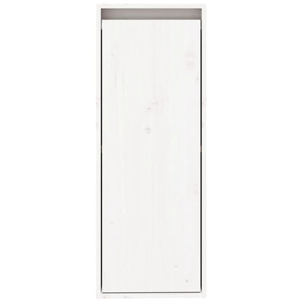 vægskabe 2 stk. 30x30x80 cm massivt fyrretræ hvid