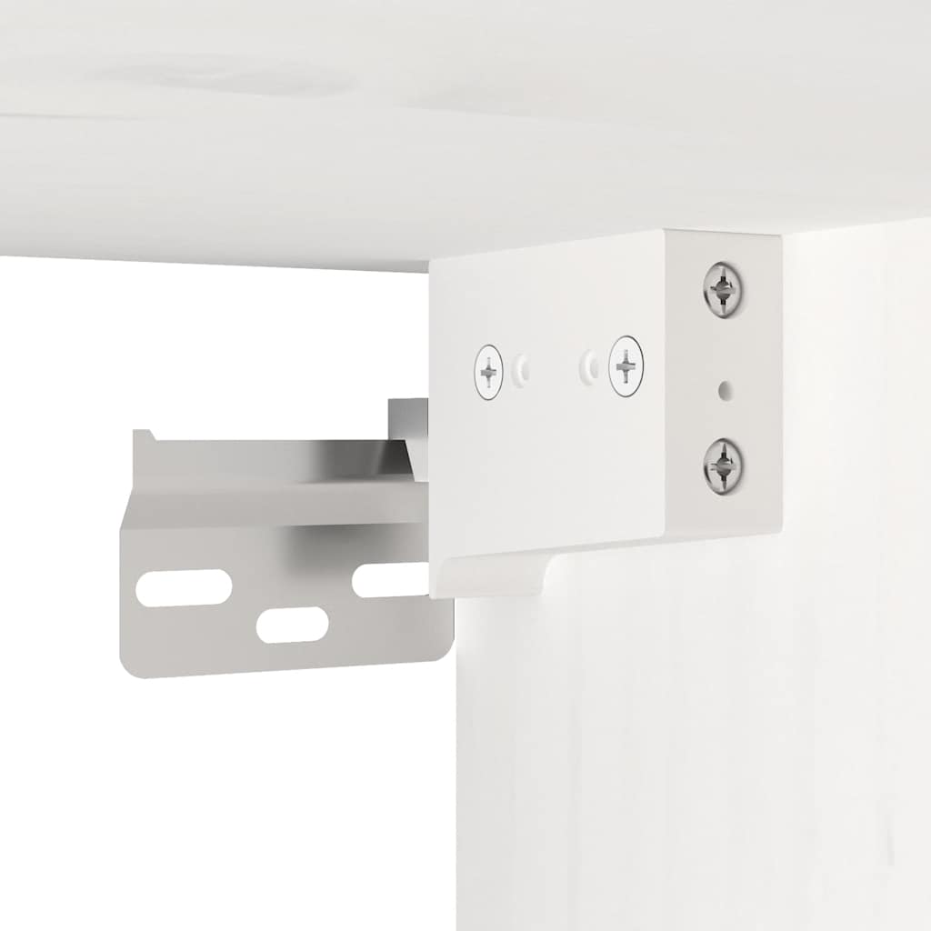 vægskab 30x30x100 cm massivt fyrretræ hvid