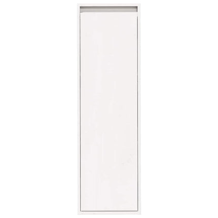 vægskabe 2 stk. 30x30x100 cm massivt fyrretræ hvid