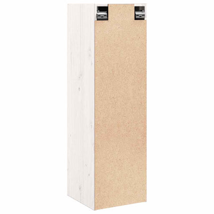 vægskabe 2 stk. 30x30x100 cm massivt fyrretræ hvid