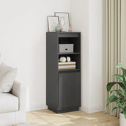 skænk 37x34x110 cm massivt fyrretræ grå