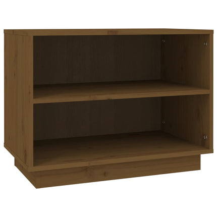 skoreol 60x34x45 cm massivt fyrretræ gyldenbrun