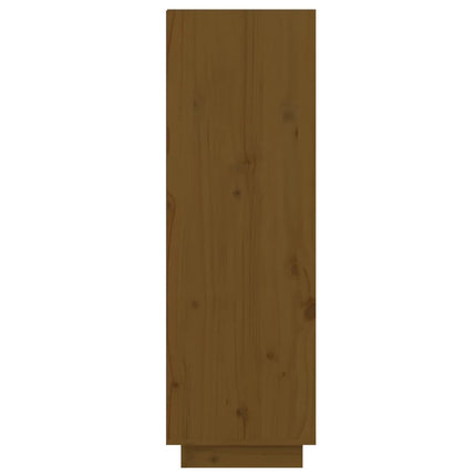 skoreol 60x34x105 cm massivt fyrretræ gyldenbrun