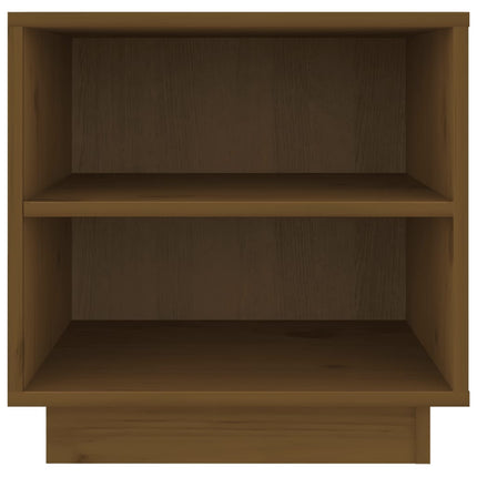 sengeborde 2 stk. 40x34x40 cm massivt fyrretræ gyldenbrun