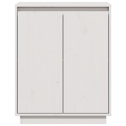 skænk 60x34x75 cm massivt fyrretræ hvid