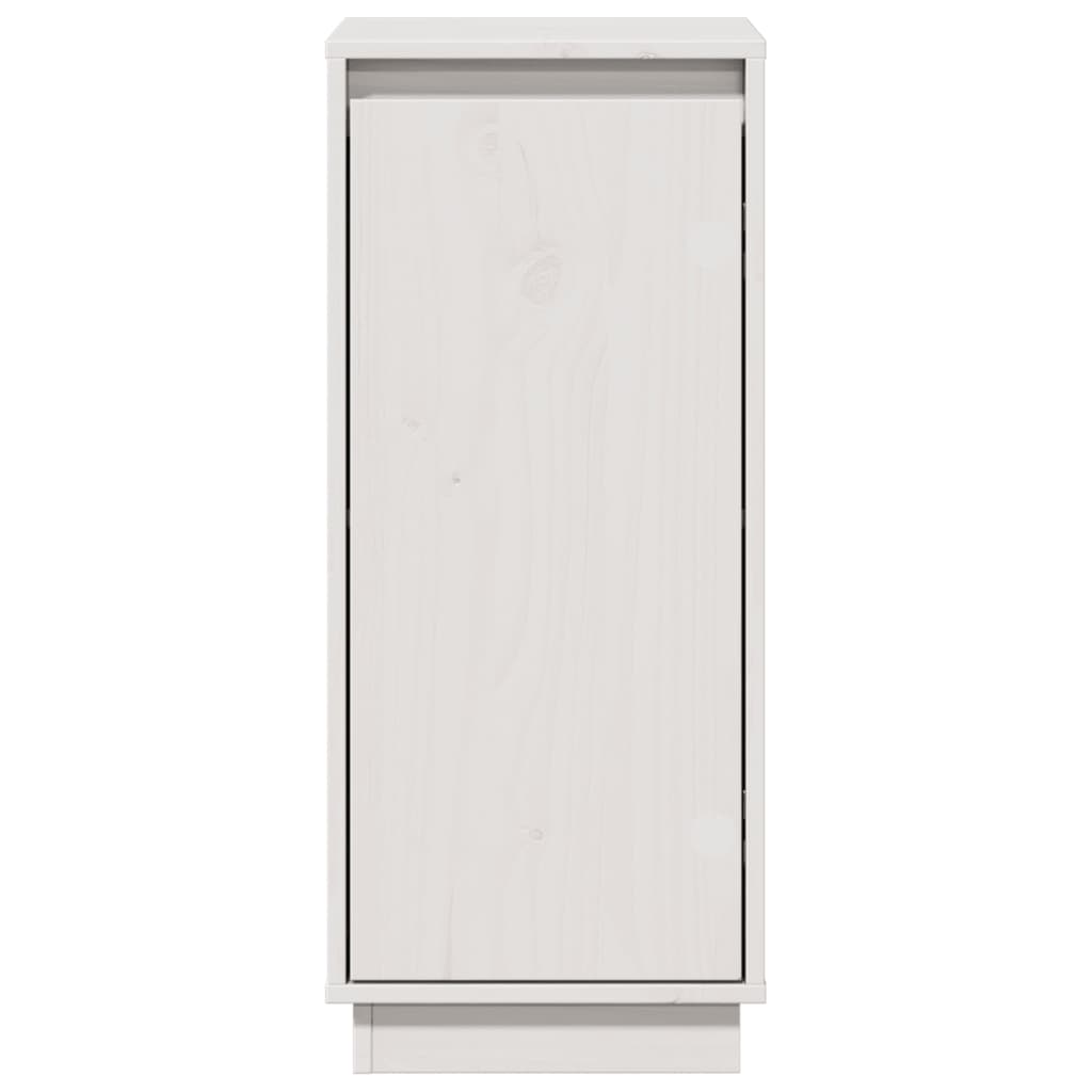 skænk 31,5x34x75 cm massivt fyrretræ hvid