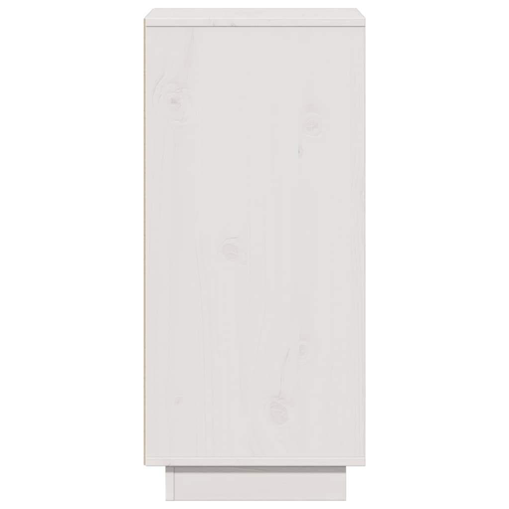 skænke 2 stk. 31,5x34x75 cm massivt fyrretræ hvid