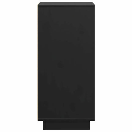skænke 2 stk. 31,5x34x75 cm massivt fyrretræ sort