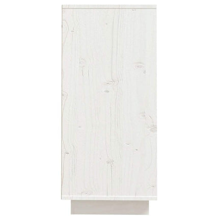 skænk 60x34x75 cm massivt fyrretræ hvid