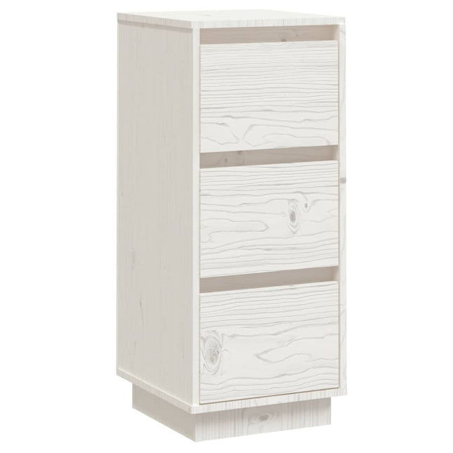 skænk 32x34x75 cm massivt fyrretræ hvid