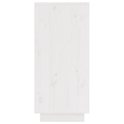 skænk 31,5x34x75 cm massivt fyrretræ hvid