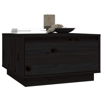 sofabord 55x56x32 cm massivt fyrretræ sort