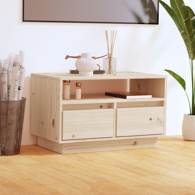 tv-bord 60x35x37 cm massivt fyrretræ