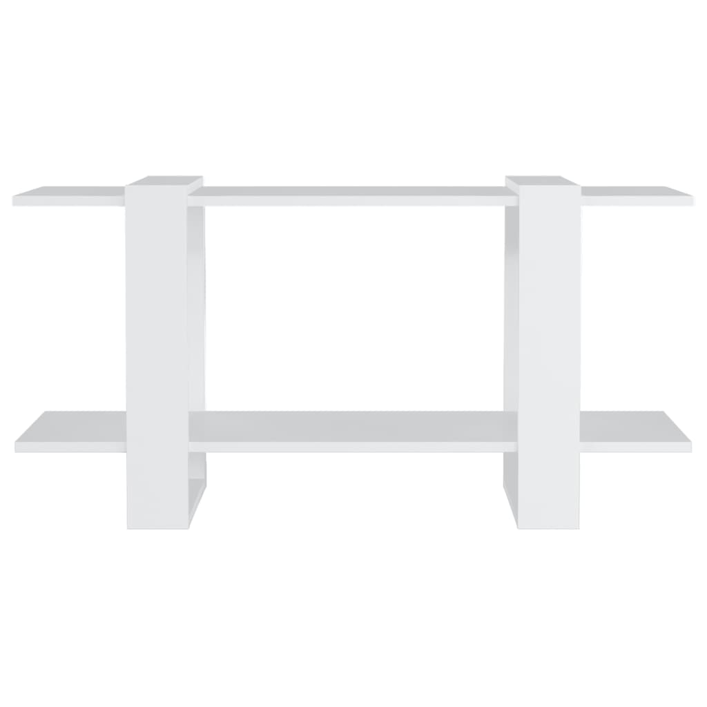 bogreol 100x30x51 cm konstrueret træ hvid