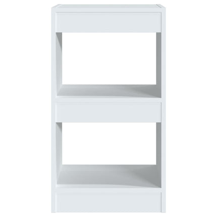 bogreol/rumdeler 40x30x72 cm hvid