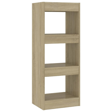 bogreol/rumdeler 40x30x103 cm konstrueret træ sonoma-eg