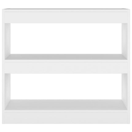 bogreol/rumdeler 80x30x72 cm hvid