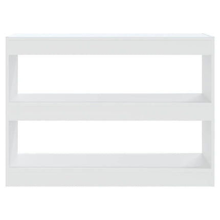 bogreol/rumdeler 100x30x72 cm hvid