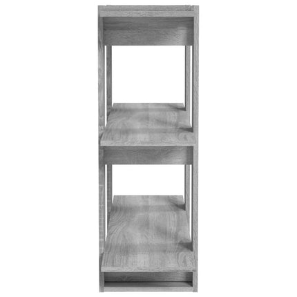 bogreol/rumdeler 80x30x87 cm grå sonoma-eg