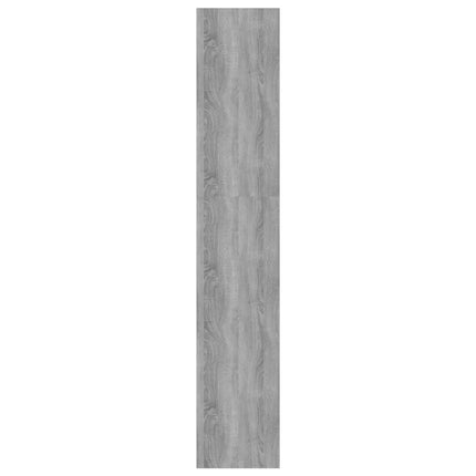 bogreol/rumdeler 60x30x166 cm konstrueret træ grå sonoma-eg