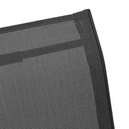 stabelbare havestole 4 stk. textilene sort