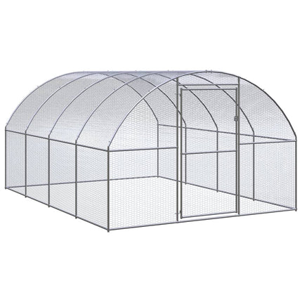 hønsehus 3x4x2 m galvaniseret stål