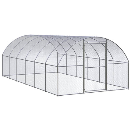 hønsehus 3x6x2 m galvaniseret stål