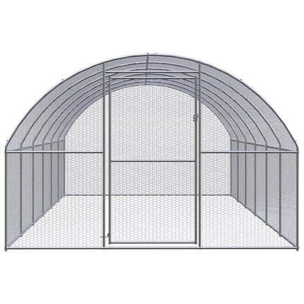 hønsehus 3x6x2 m galvaniseret stål