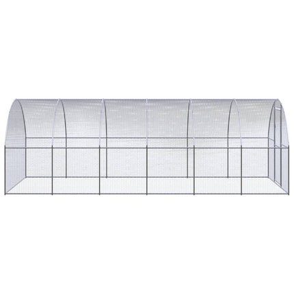 hønsehus 3x6x2 m galvaniseret stål