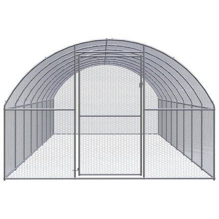 hønsehus 3x8x2 m galvaniseret stål