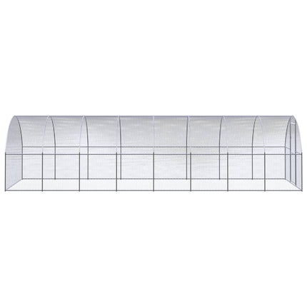 hønsehus 3x8x2 m galvaniseret stål