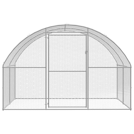 hønsehus 3x24x2 m galvaniseret stål