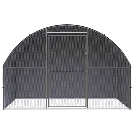 hønsehus 3x2x2 m galvaniseret stål