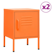 natborde 2 stk. 35x35x51 cm stål orange