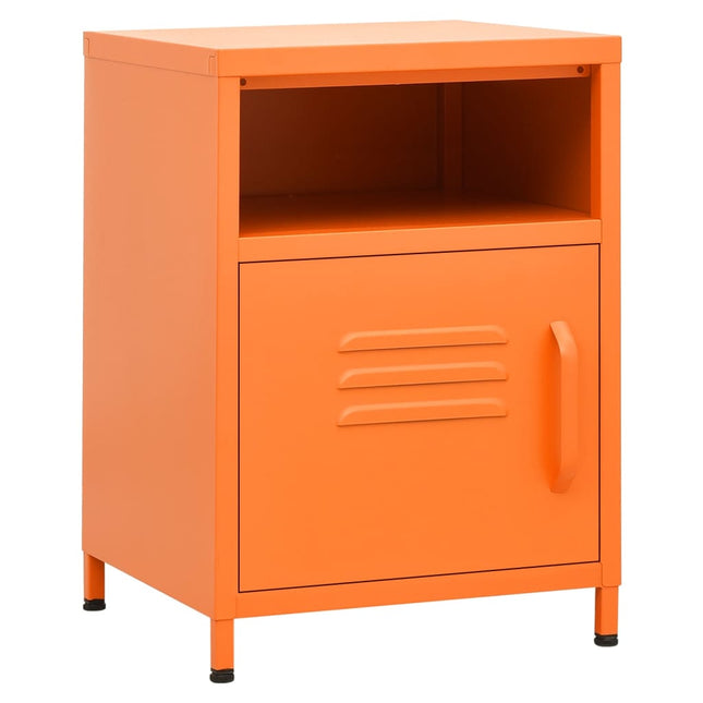natborde 2 stk. 35x35x51 cm stål orange