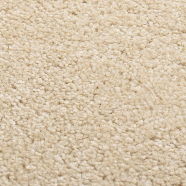 gulvtæppe 160x230 cm kort luv beige