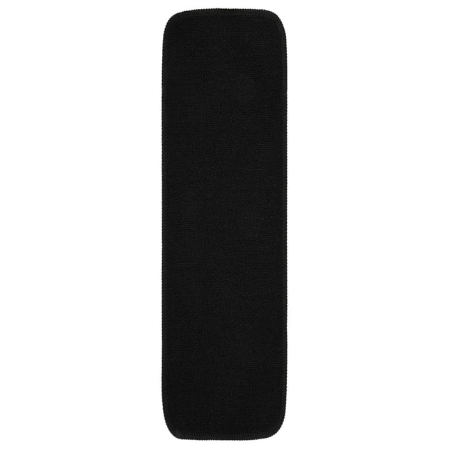 skridsikre trappemåtter 15 stk. 75x20 cm rektangulær sort