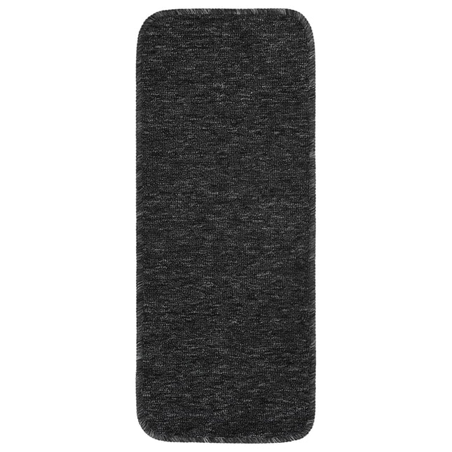 skridsikre trappemåtter 15 stk. 60x25 cm rektangulær antracit