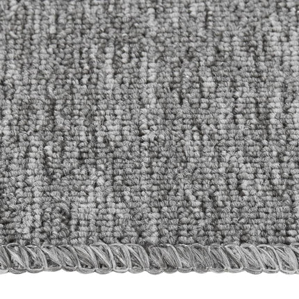 skridsikre trappemåtter 15 stk. 60x25 cm rektangulær grå