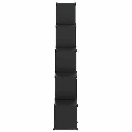 kubeformede opbevaringskasser 15 stk. PP sort